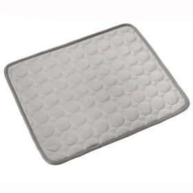Dog Cooling Mat Summer Pets Cold Bed Extra Large For Small Big Dogs Pet Accessories Cat Durable Blanket Sofa Cat Ice Pad Blanket Pet Products (Option: Gray-L70*55cm)